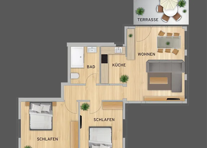 Winkelschiffchen IV mit Sauna